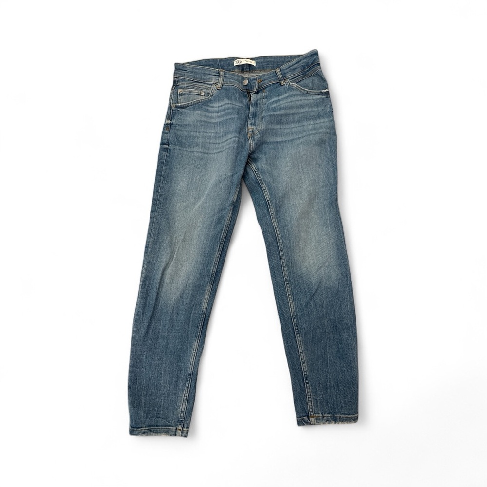 Zara Light Blue Denim Pants